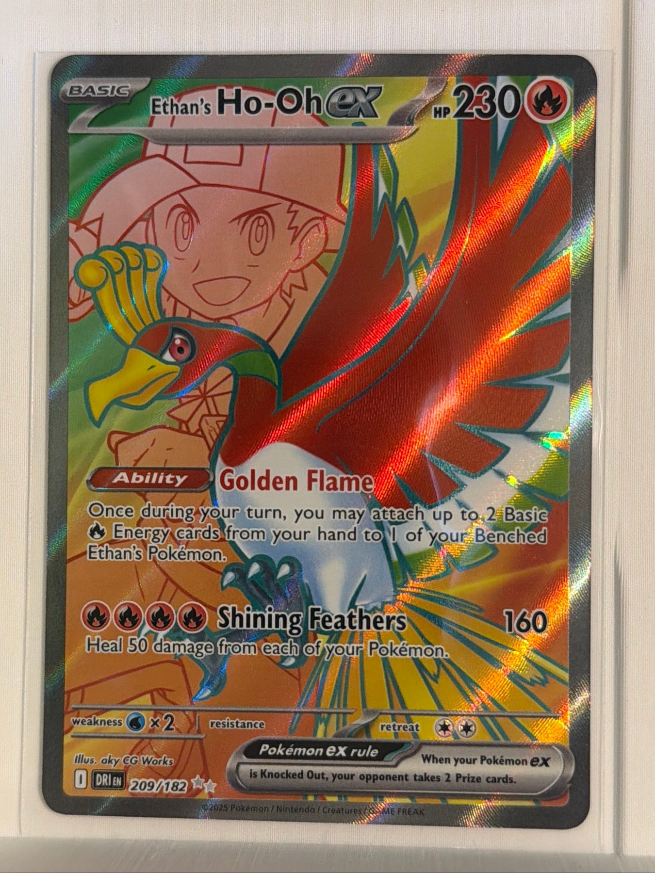 Ethan's Ho-Oh ex - Ultra Rare SV10: Destined Rivals 209/182 NM