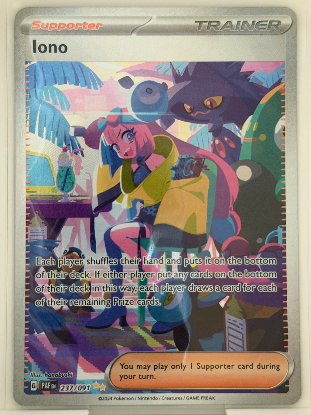 Iono - Special Illustration Rare SV: Paldean Fates 237/091 NM