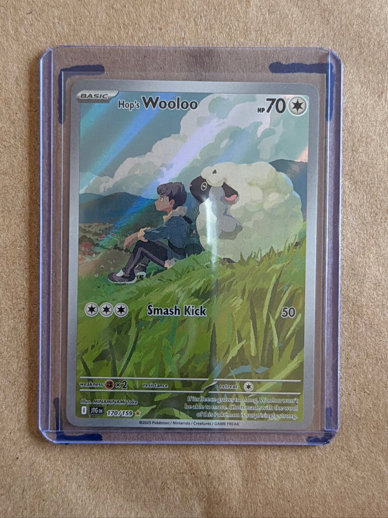 Hop's Wooloo - Illustration Rare SV09: Journey Together 170/159 NM