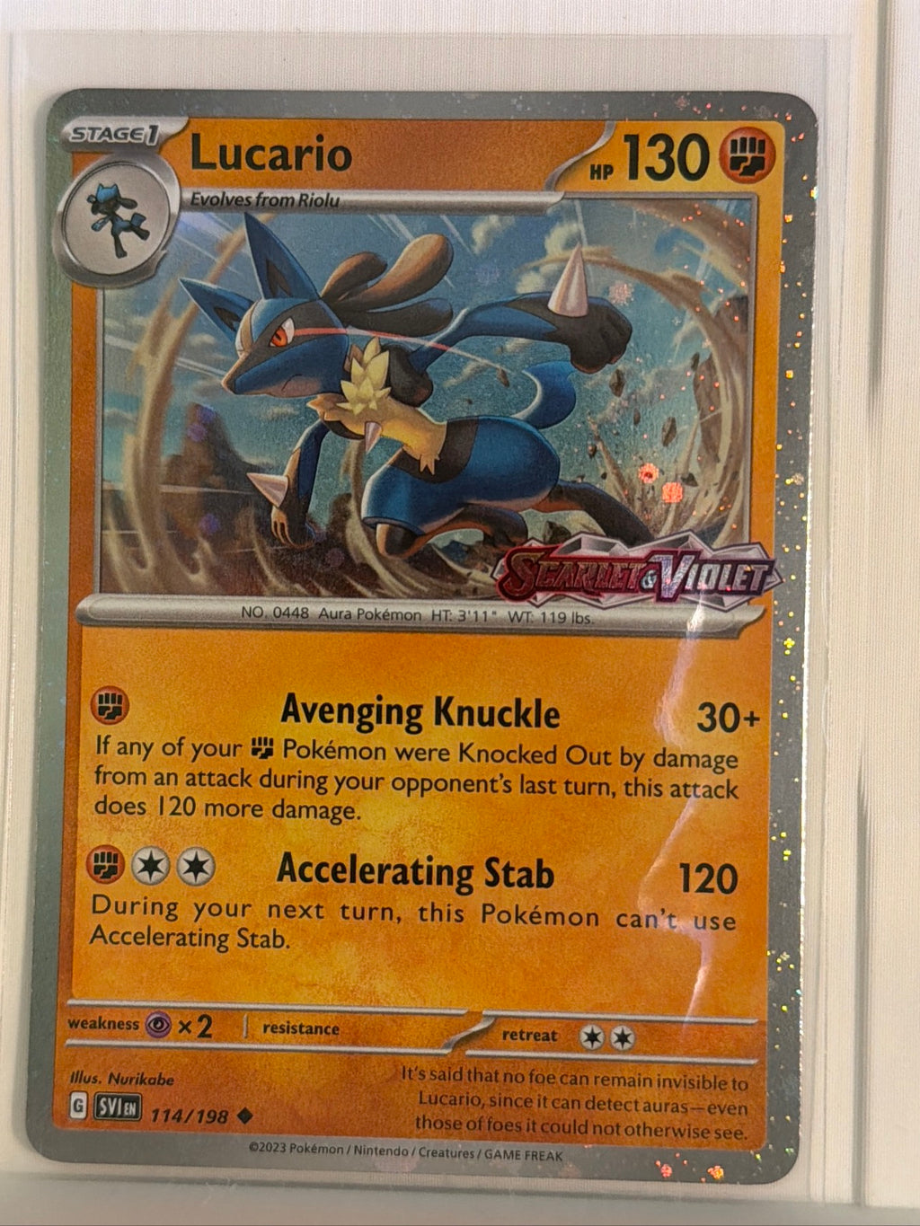 Lucario (Scarlet & Violet Stamp) Uncommon Miscellaneous Cards & Products 114/198 NM