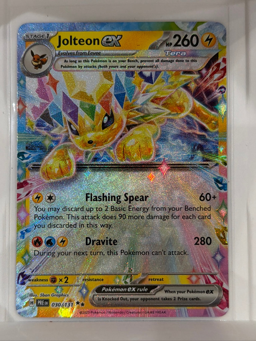 Jolteon ex - Double Rare SV: Prismatic Evolutions 030/131 NM