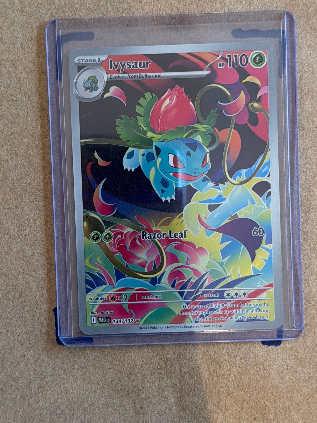 Ivysaur - Illustration Rare ME01: Mega Evolution 134/132 NM