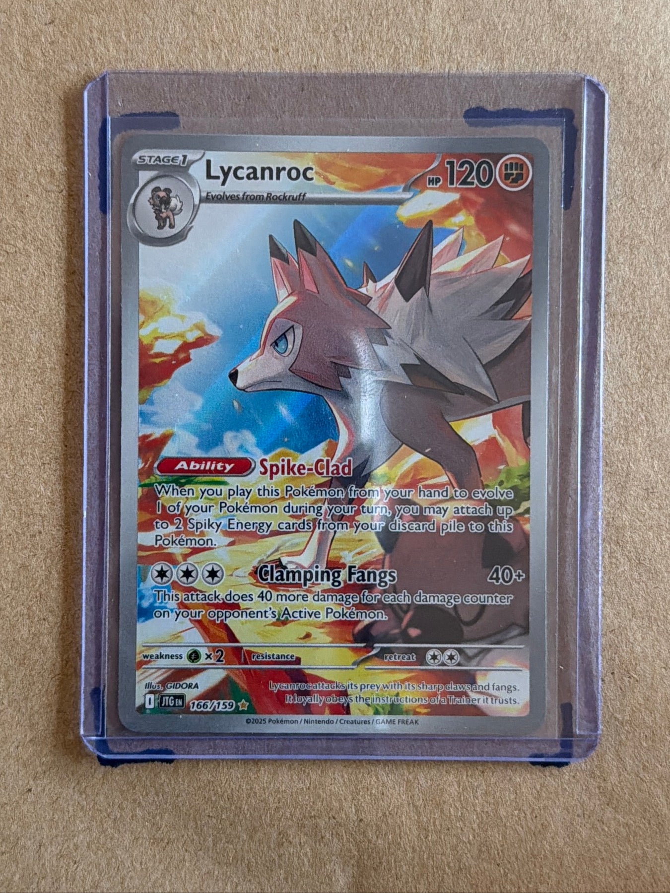 Lycanroc - Illustration Rare SV09: Journey Together 166/159 NM