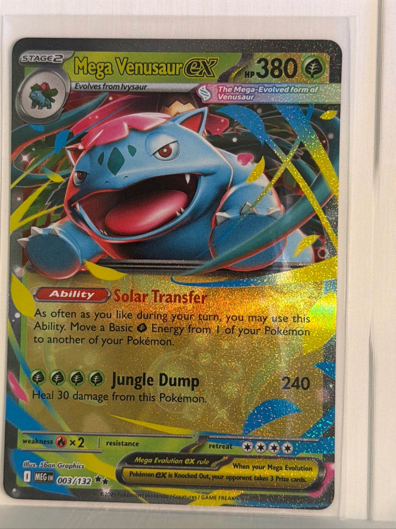 Mega Venusaur ex Double Rare ME01: Mega Evolution 003/132 NM