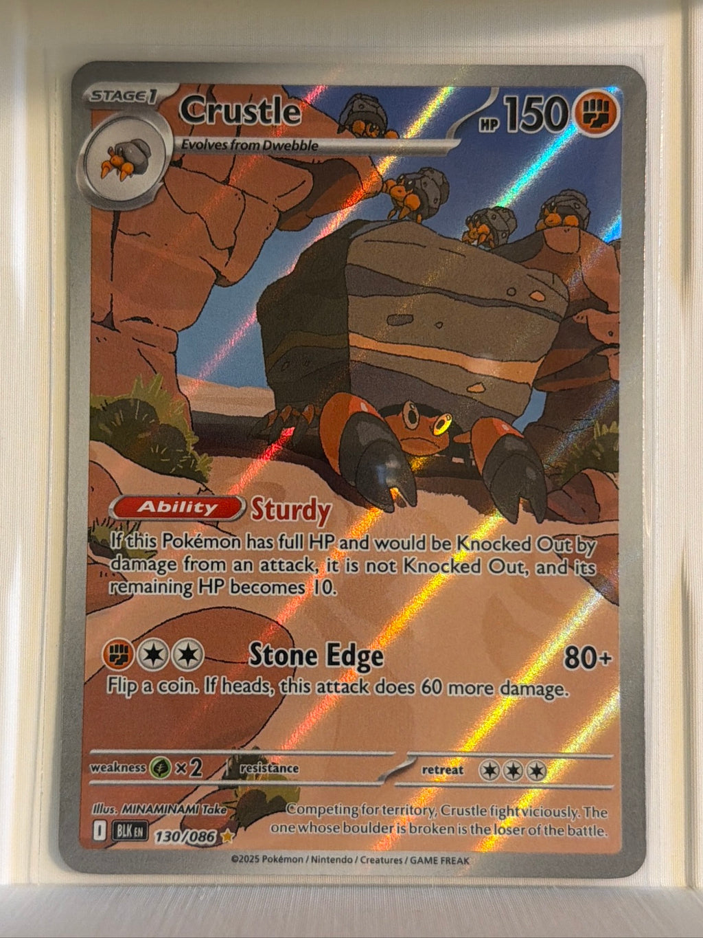 Crustle - Illustration Rare SV: Black Bolt 130/086 NM