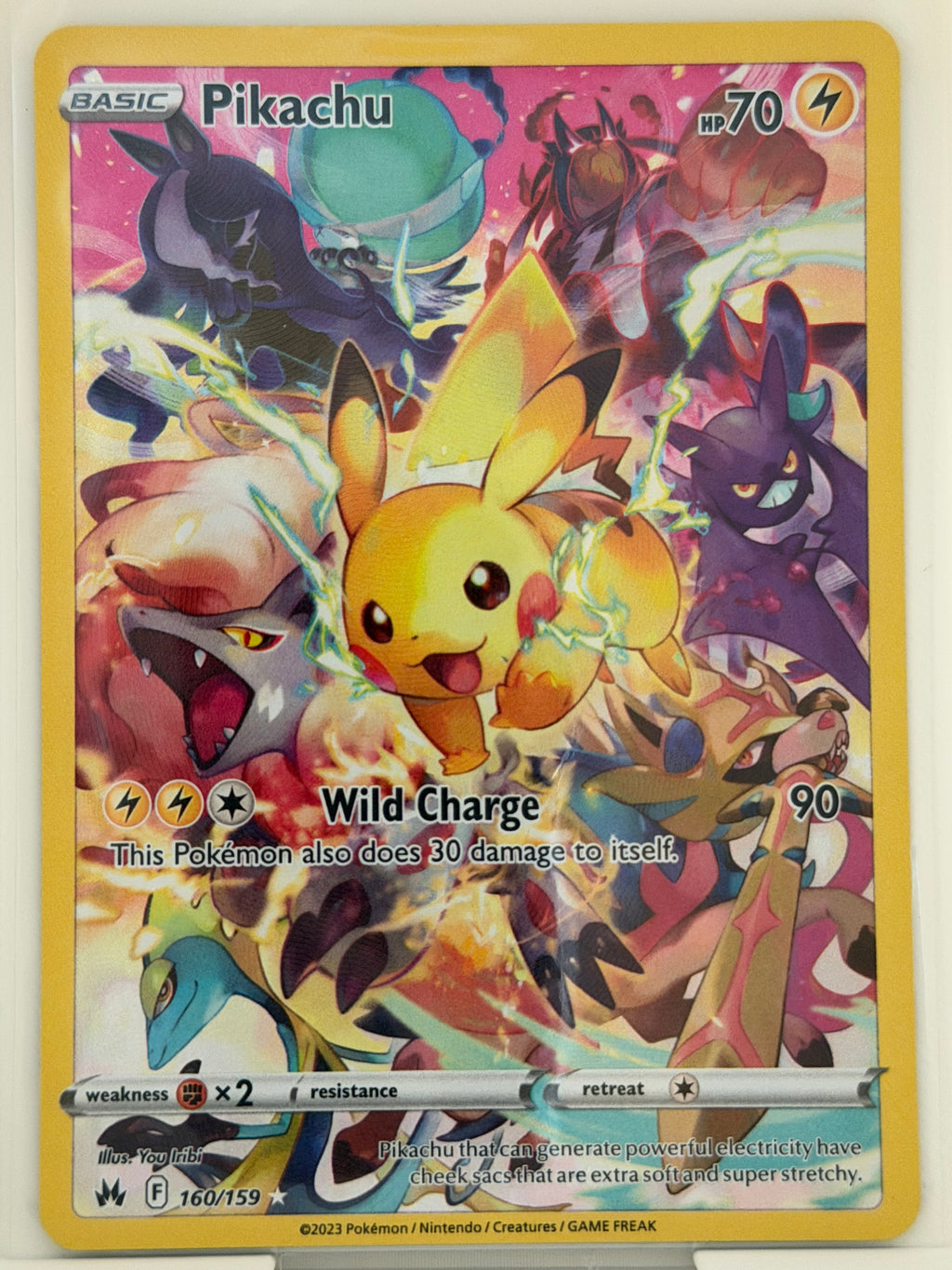 Pikachu (Secret) Secret Rare Crown Zenith 160/159 NM
