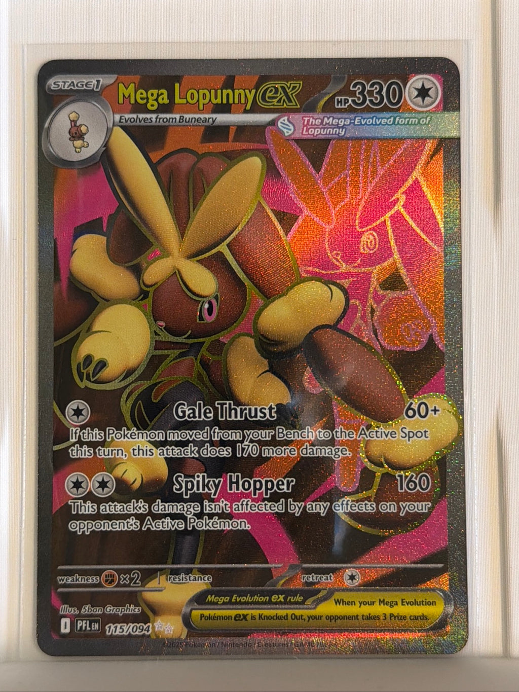 Mega Lopunny ex - Ultra Rare ME02: Phantasmal Flames 115/094 NM