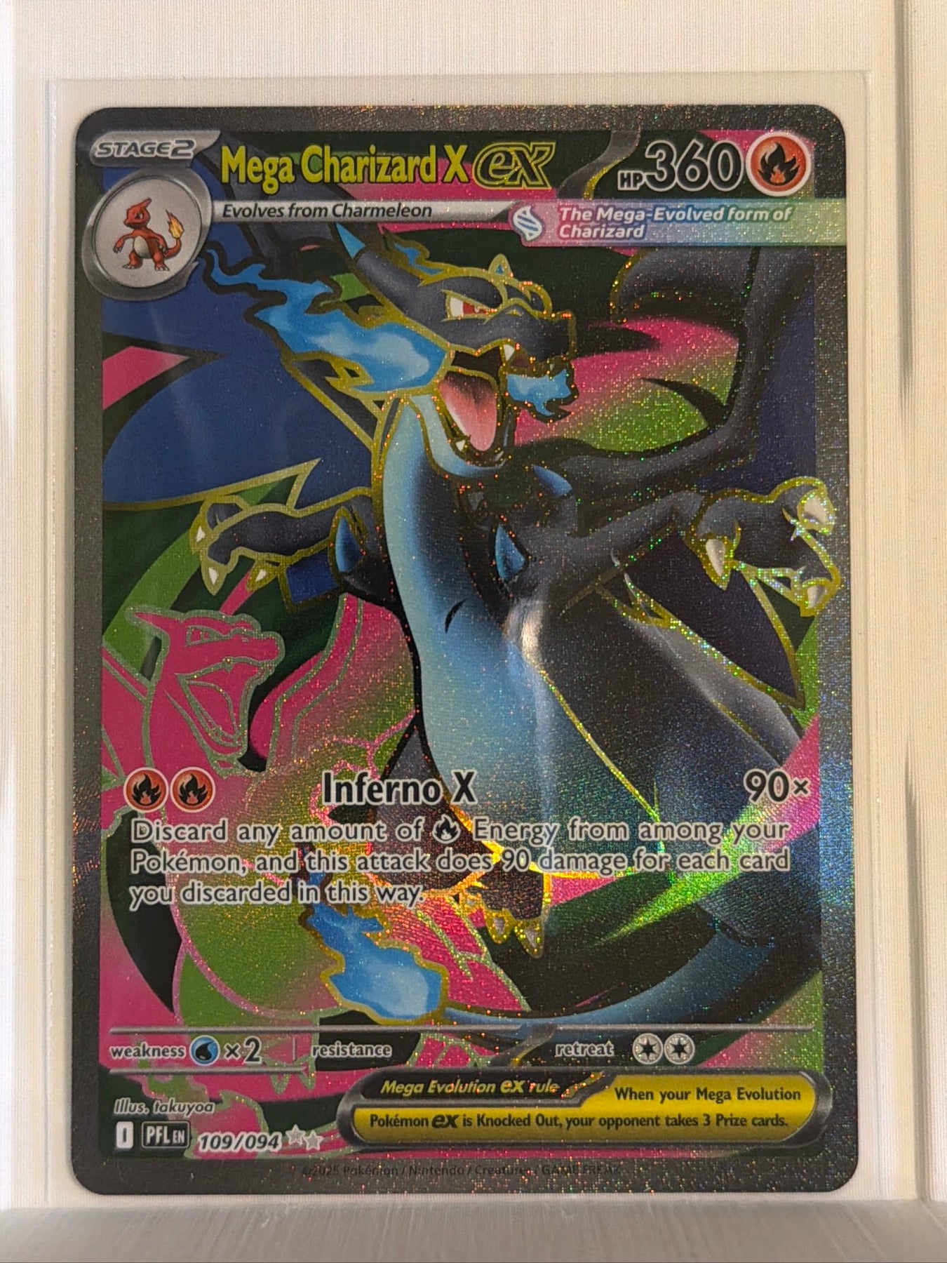 Mega Charizard X ex - Ultra Rare ME02: Phantasmal Flames 109/094 NM