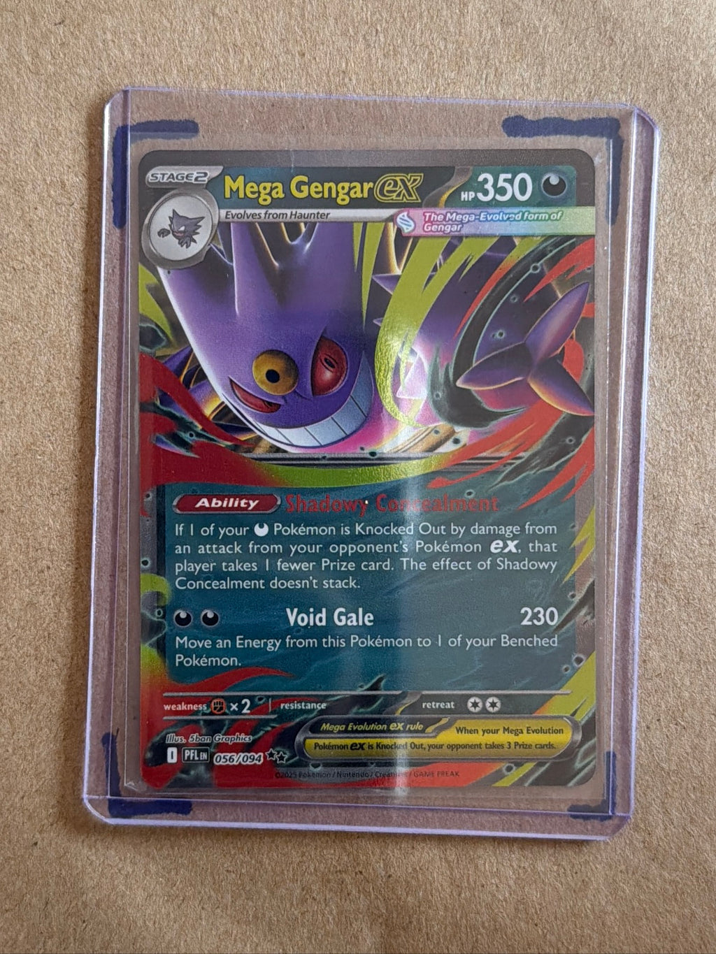 Mega Gengar ex Double Rare ME02: Phantasmal Flames 056/094 NM