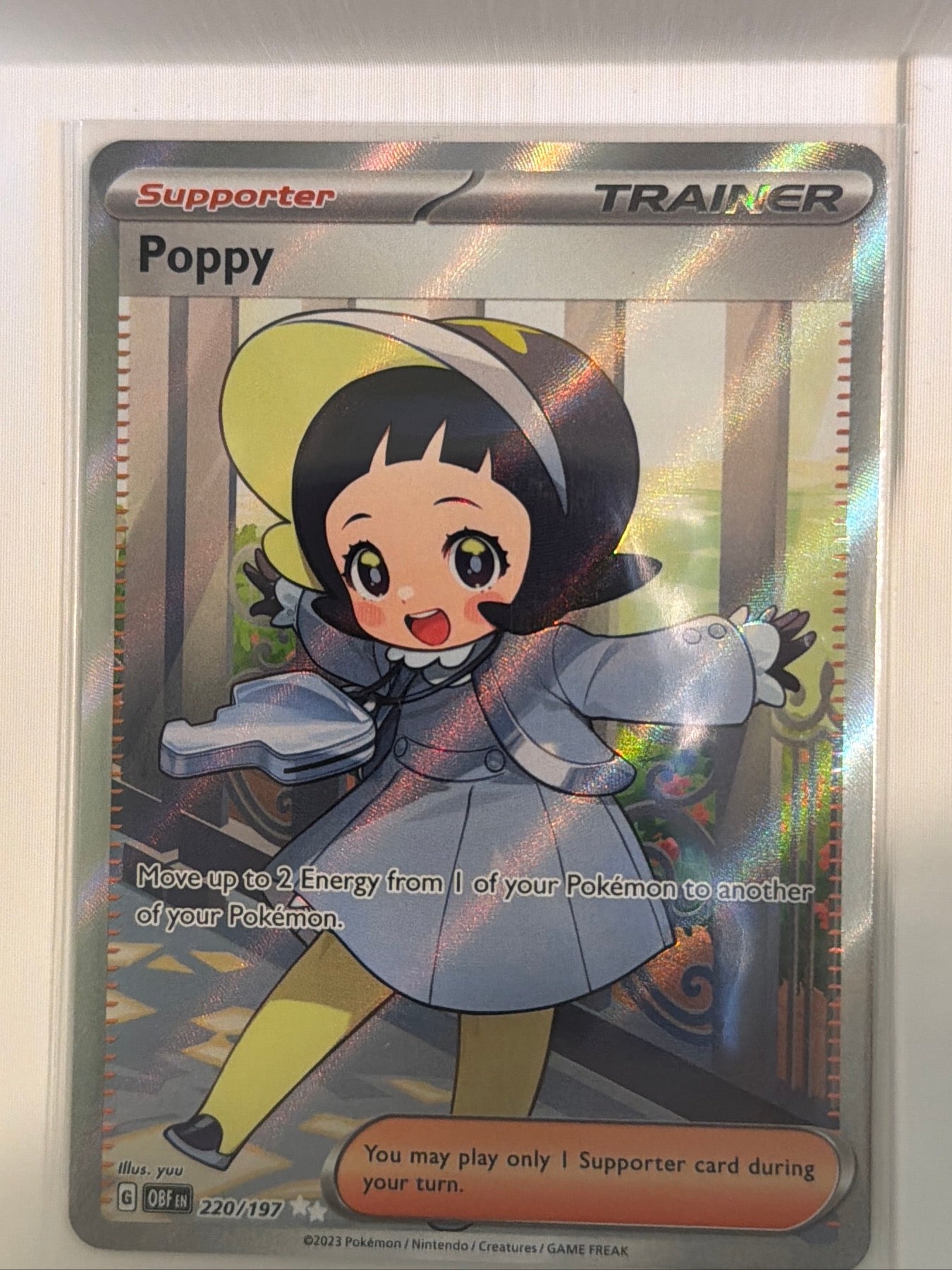 Poppy - Ultra Rare SV03: Obsidian Flames 220/197 NM