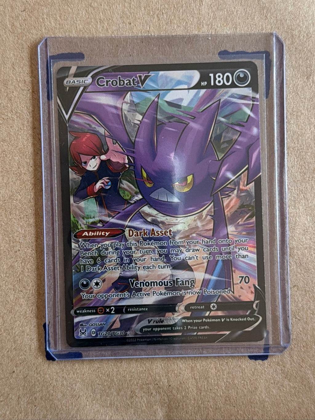 Crobat V Ultra Rare SWSH11: Lost Origin Trainer Gallery TG20/TG30 NM