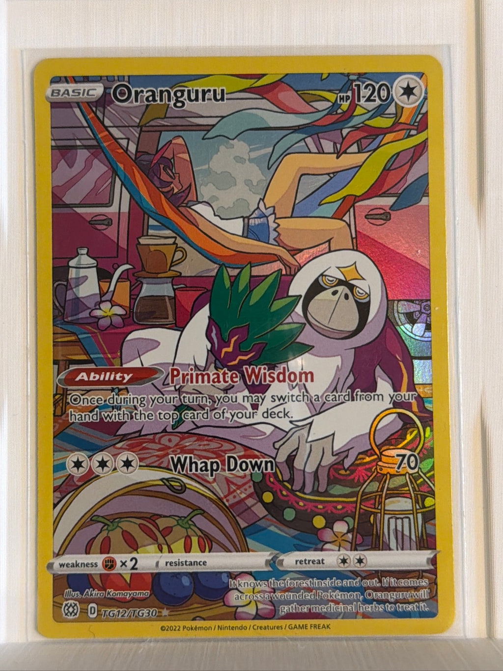 Oranguru Ultra Rare SWSH09: Brilliant Stars Trainer Gallery TG12/TG30 NM