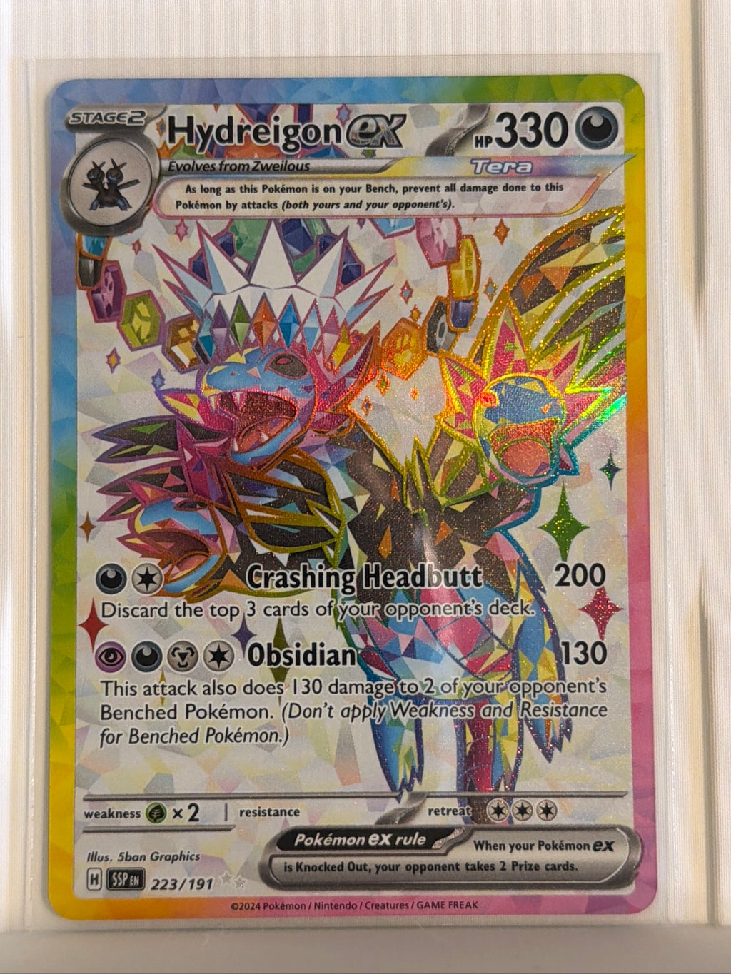 Hydreigon ex - Ultra Rare SV08: Surging Sparks 223/191 NM