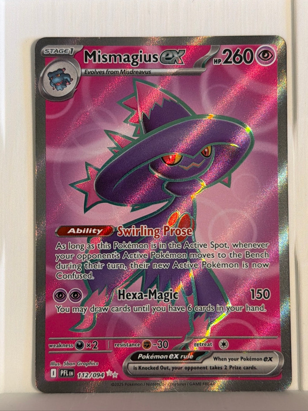 Mismagius ex Ultra Rare ME02: Phantasmal Flames 112/094 NM