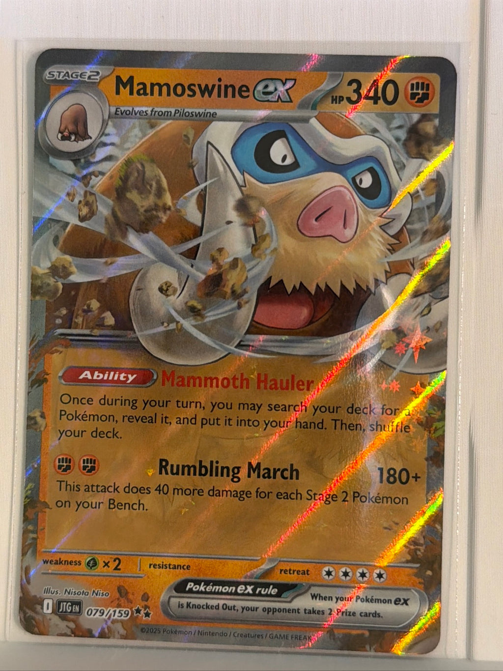 Mamoswine ex - Double Rare SV09: Journey Together 079/159 NM