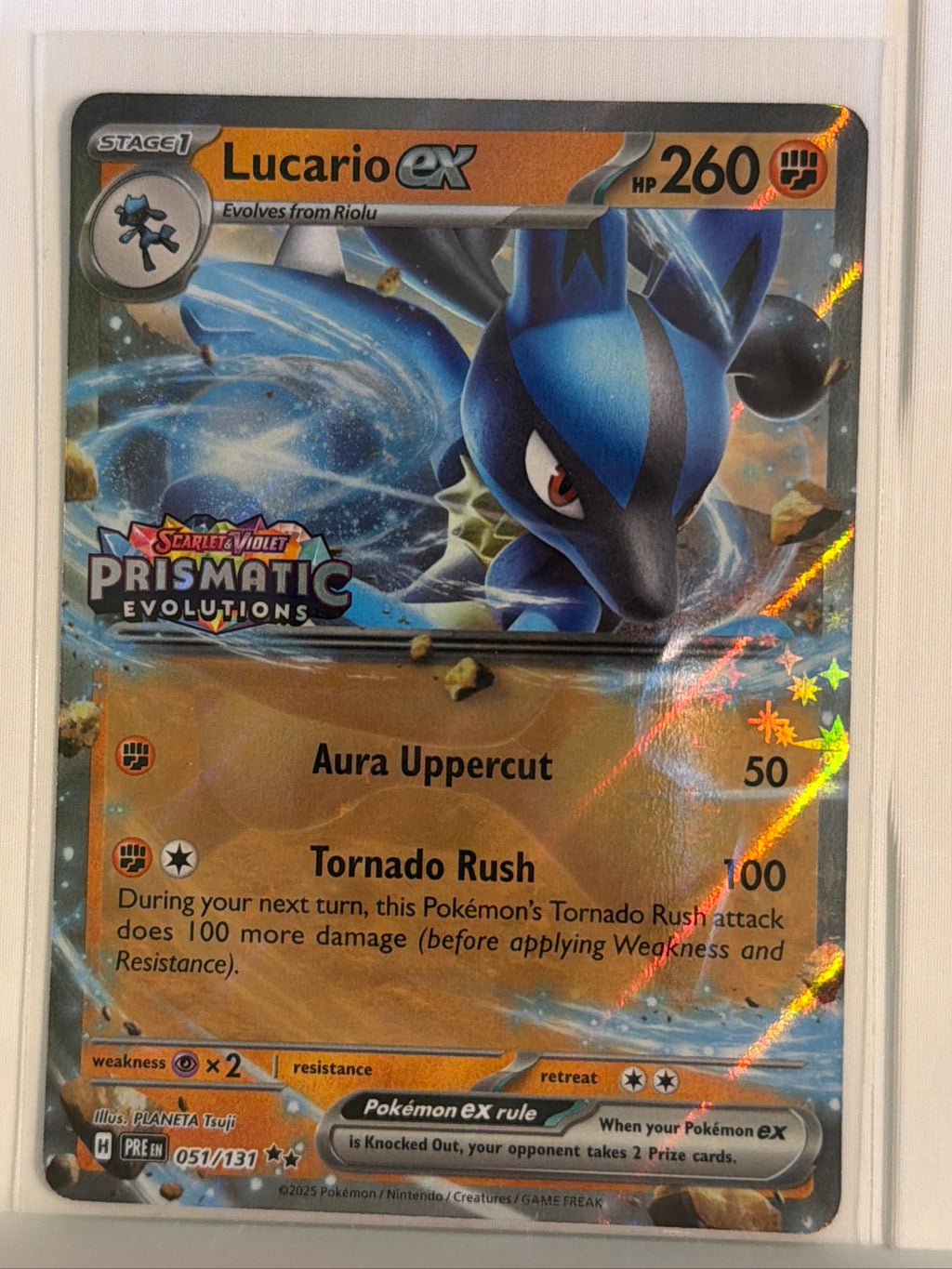 Lucario ex (Prismatic Evolutions Stamp) Double Rare Miscellaneous Cards & Products 051/131 NM
