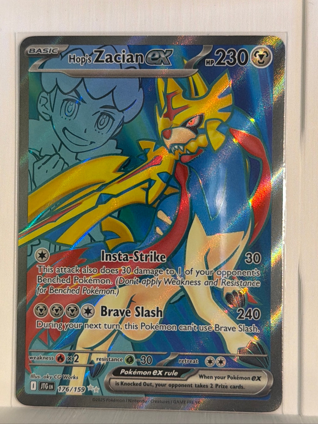 Hop's Zacian ex - Ultra Rare SV09: Journey Together 176/159 NM