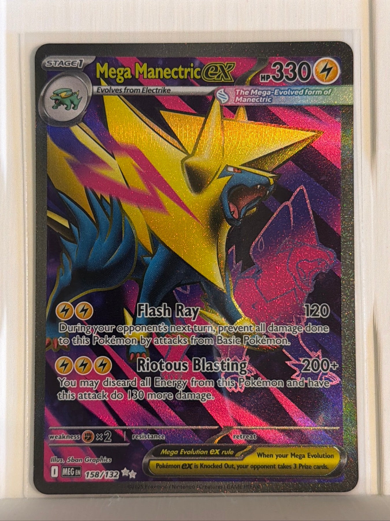 Mega Manectric ex - Ultra Rare ME01: Mega Evolution 158/132 NM