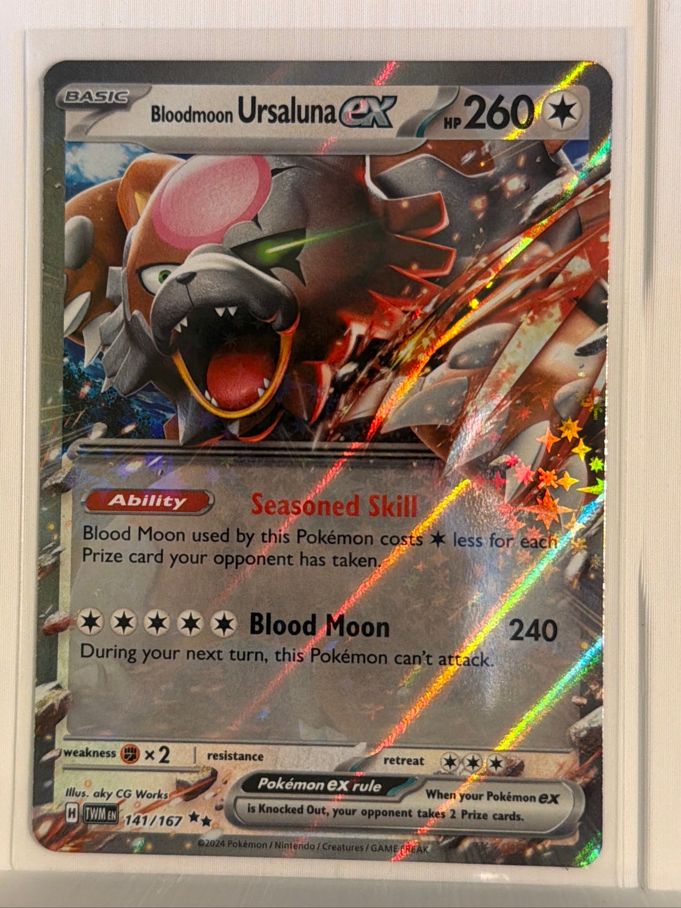 Bloodmoon Ursaluna ex - Double Rare SV06: Twilight Masquerade 141/167 NM