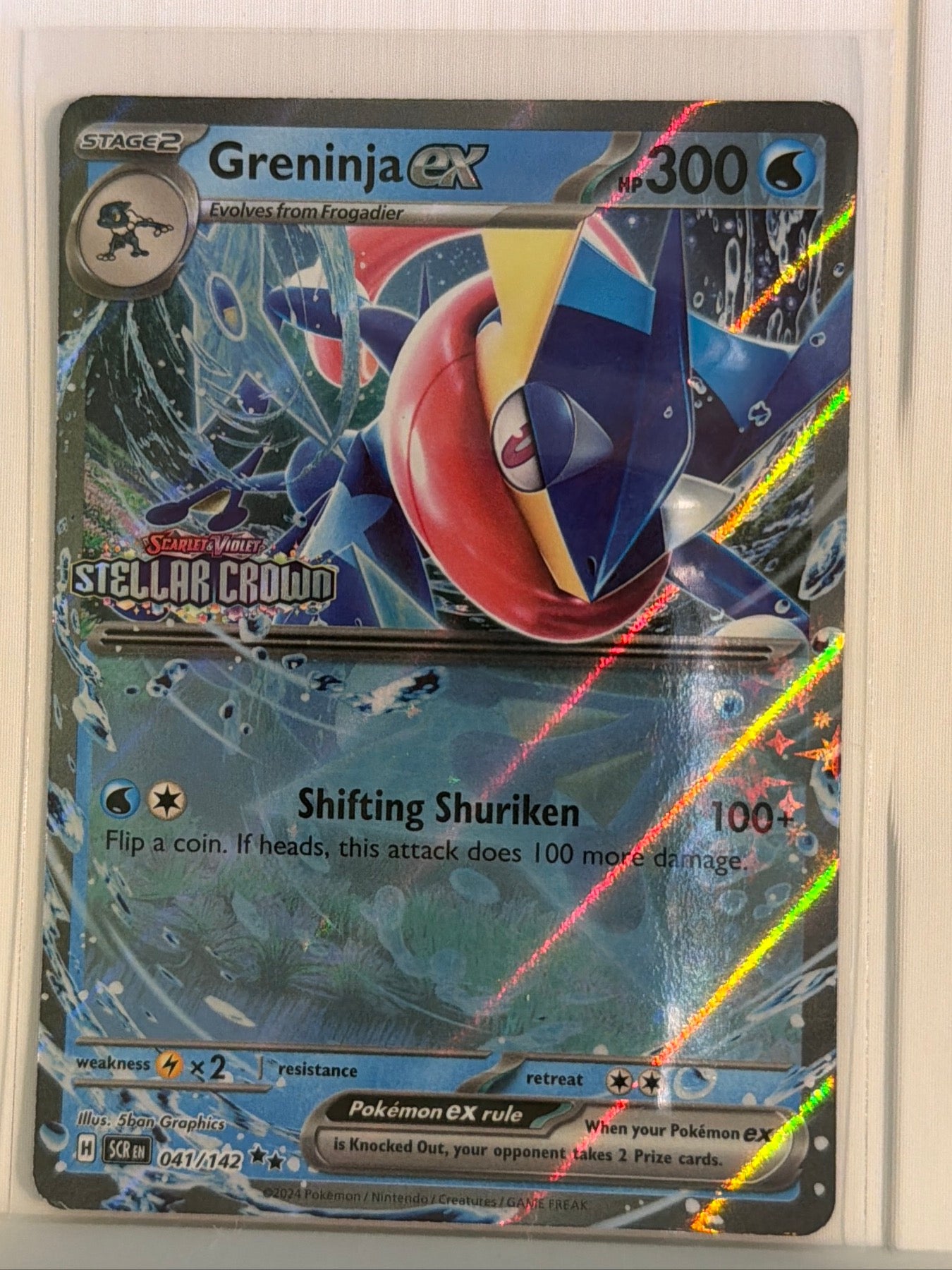 Greninja ex (Stellar Crown Stamped) Double Rare Miscellaneous Cards & Products 041/142 NM