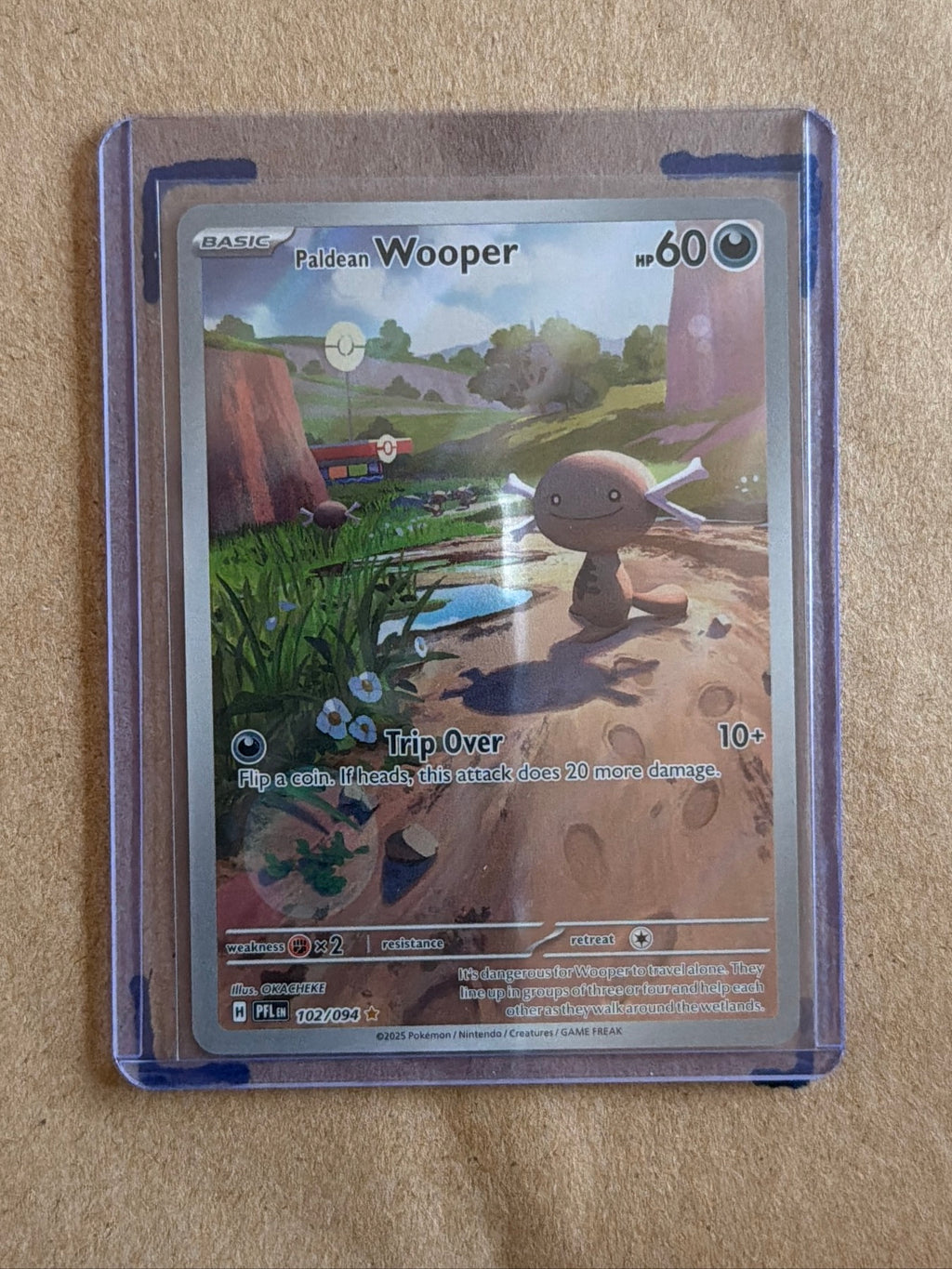 Paldean Wooper Illustration Rare ME02: Phantasmal Flames 102/094 NM