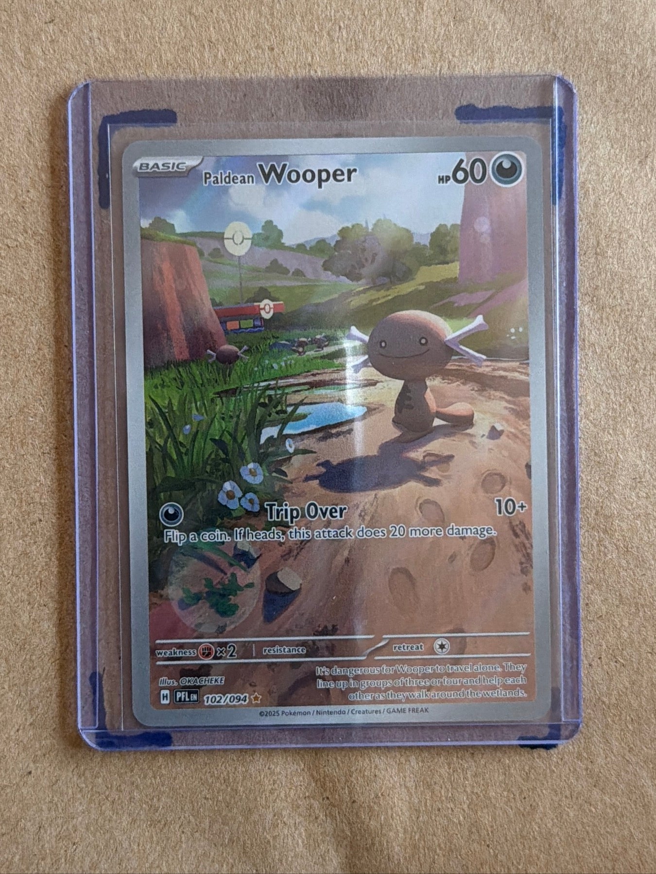 Paldean Wooper Illustration Rare ME02: Phantasmal Flames 102/094 NM