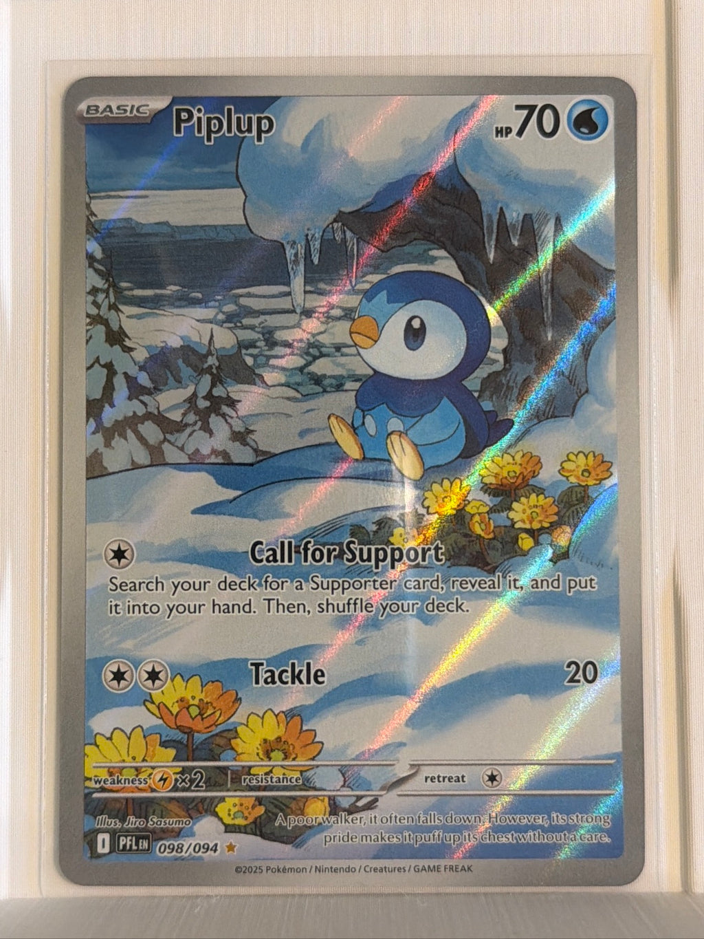 Piplup - Illustration Rare ME02: Phantasmal Flames 098/094 NM