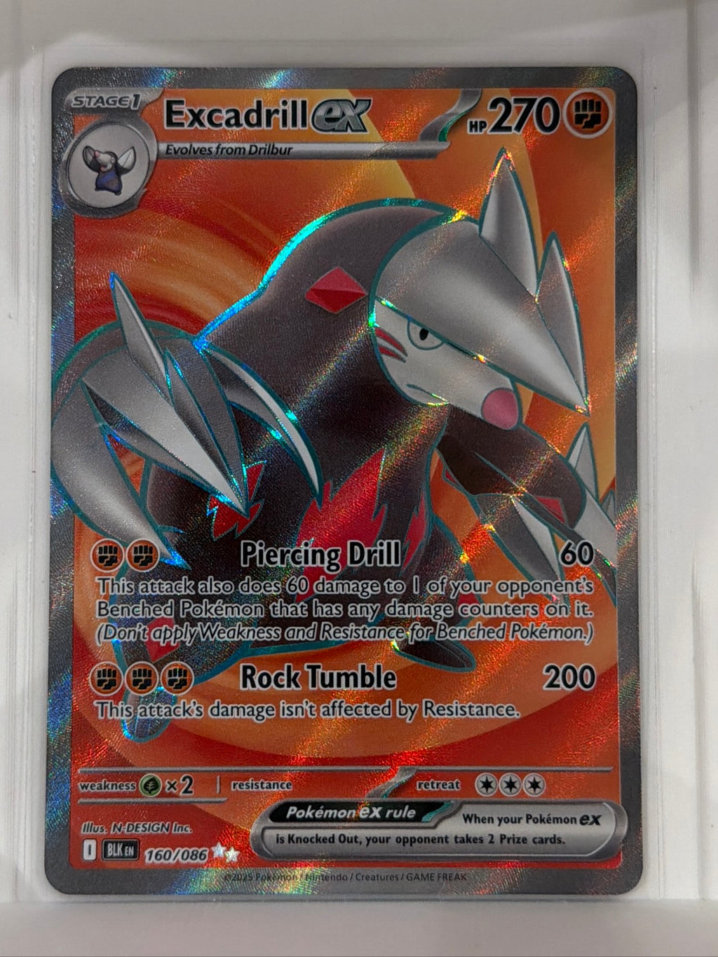Excadrill ex - Ultra Rare SV: Black Bolt 160/086 NM