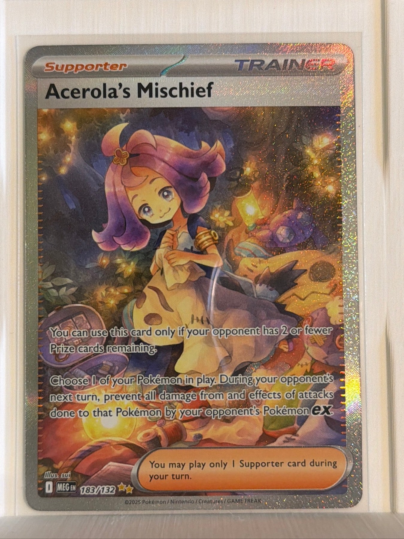 Acerola's Mischief - Special Illustration Rare ME01: Mega Evolution 183/132 NM
