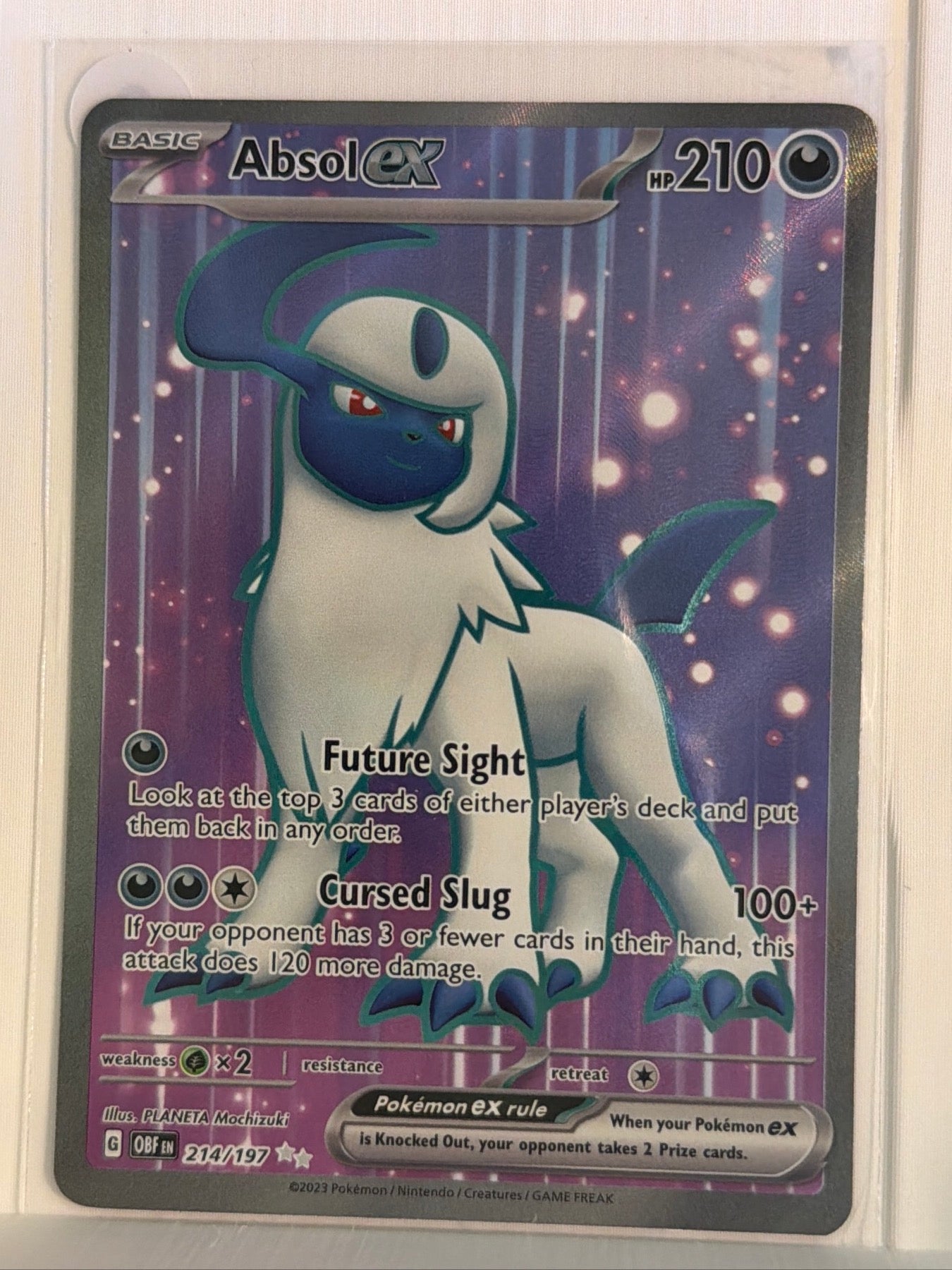 Absol ex - Ultra Rare SV03: Obsidian Flames 214/197 NM