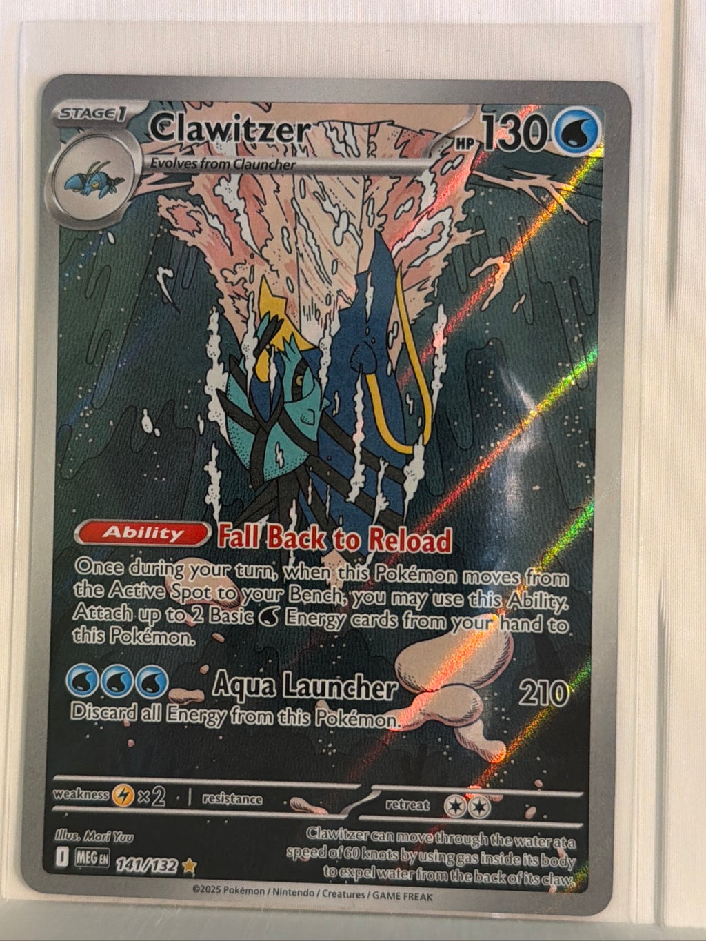 Clawitzer - Illustration Rare ME01: Mega Evolution 141/132 NM